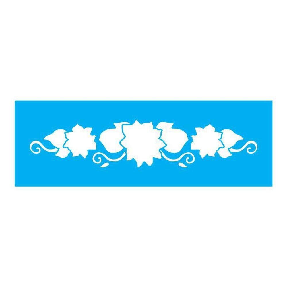 Stencil Tamako Country Floral - 10X30Cm - Ref 7769
