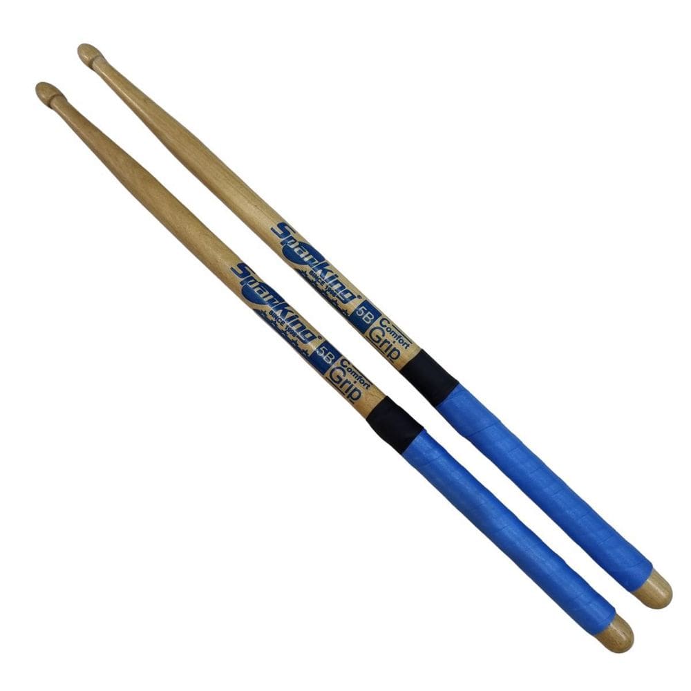 Baqueta 5B Ponta Madeira Comfort Grip Azul Spanking