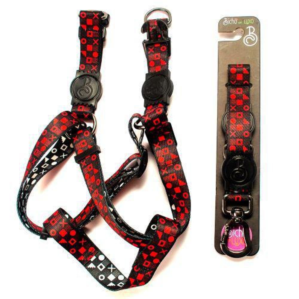 Peitoral E Guia Australiana Crush G Para Cães Linha Luxo