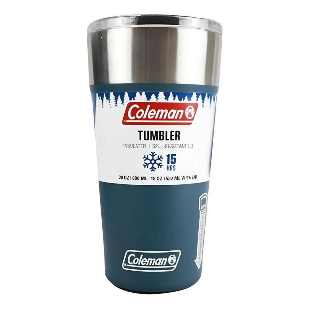 Coleman Copo Termico De Cerveja Inox Com Abridor Azul 600Ml