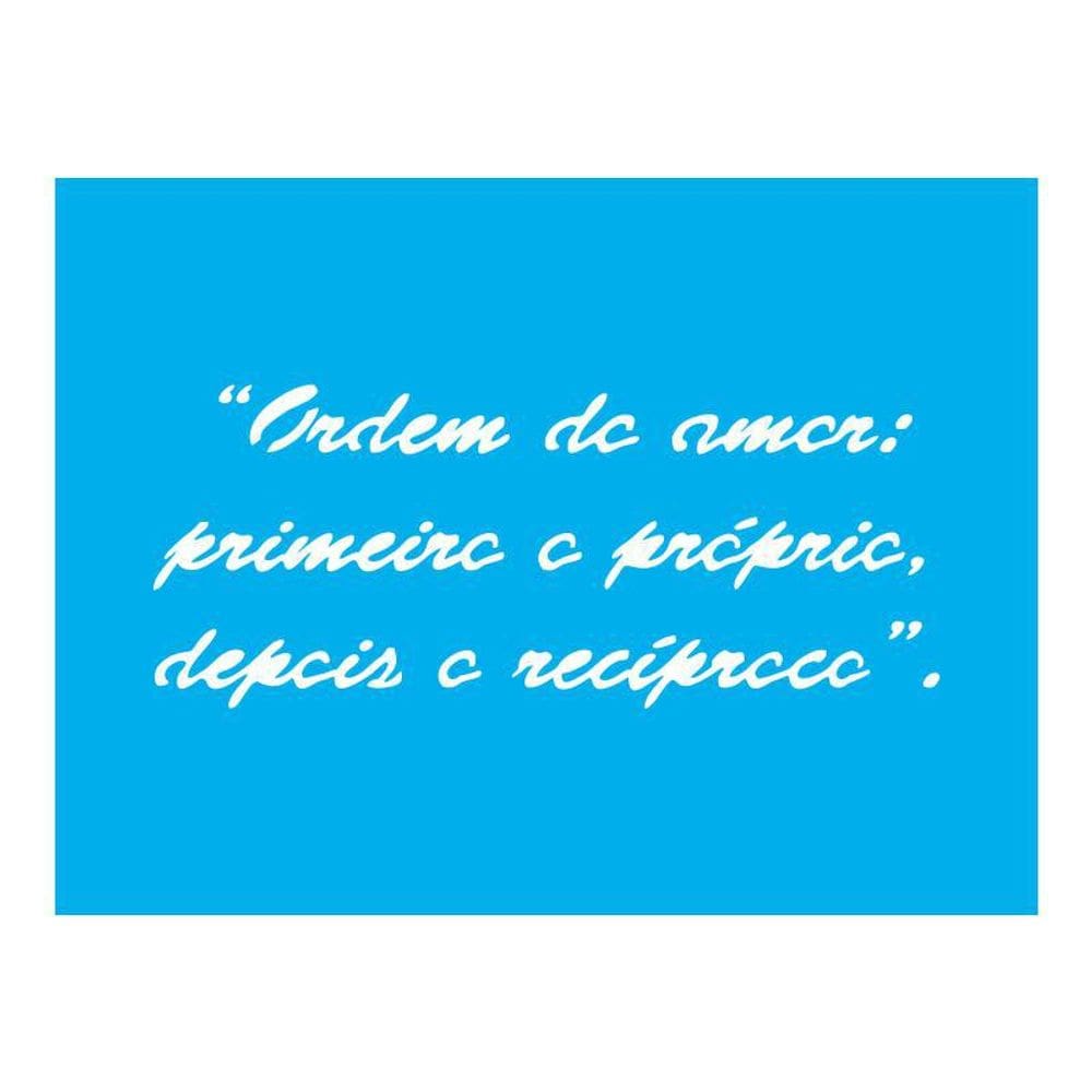 Stencil Tamako Ordem Do Amor - 15X20Cm - Ref 8691