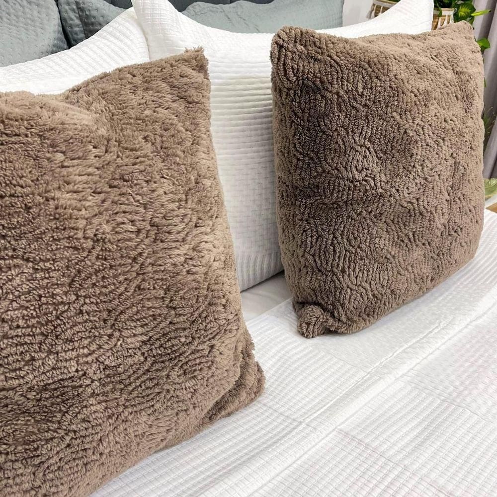 Kit 2 Almofadas Comfy 50x50 Alli Marrom