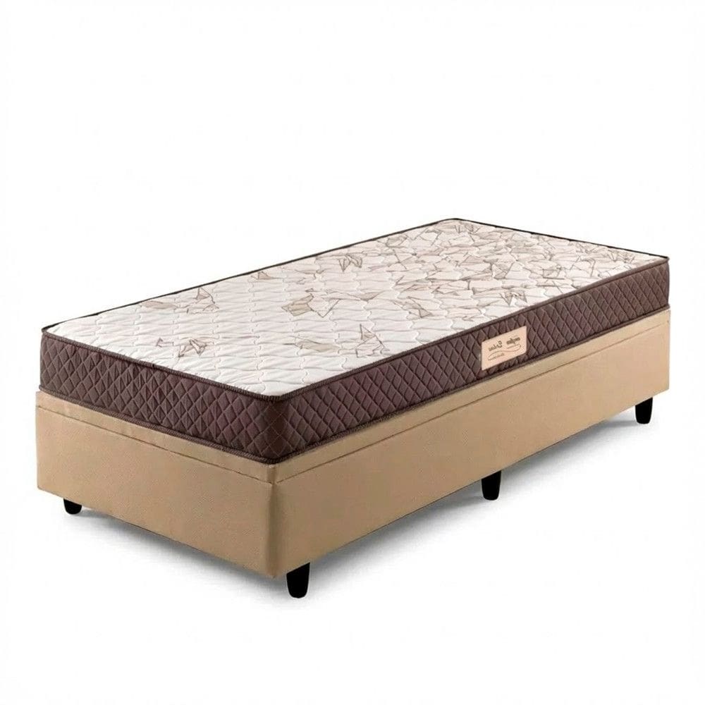 Conjunto Box Bau Solteiro Prince Colchao Ecoflex Ecoline D28 61x88x188
