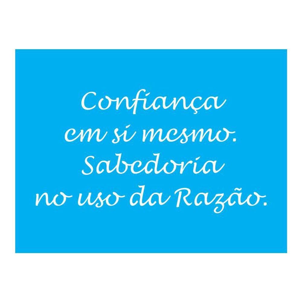 Stencil Tamako Confiança - 15X20Cm - Ref A2309