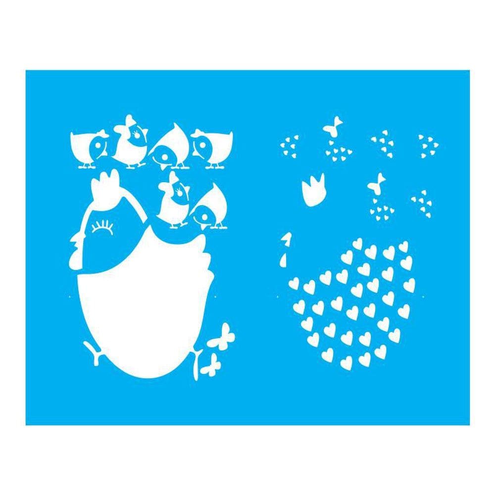 Stencil Tamako Galinhas - 20X25Cm - Ref 9418