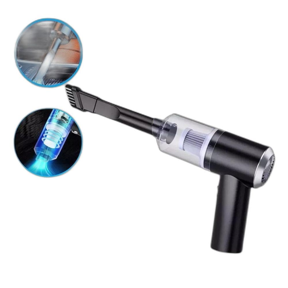 Mini Aspirador De Pó Portátil: Eficiência Recarregável Carro