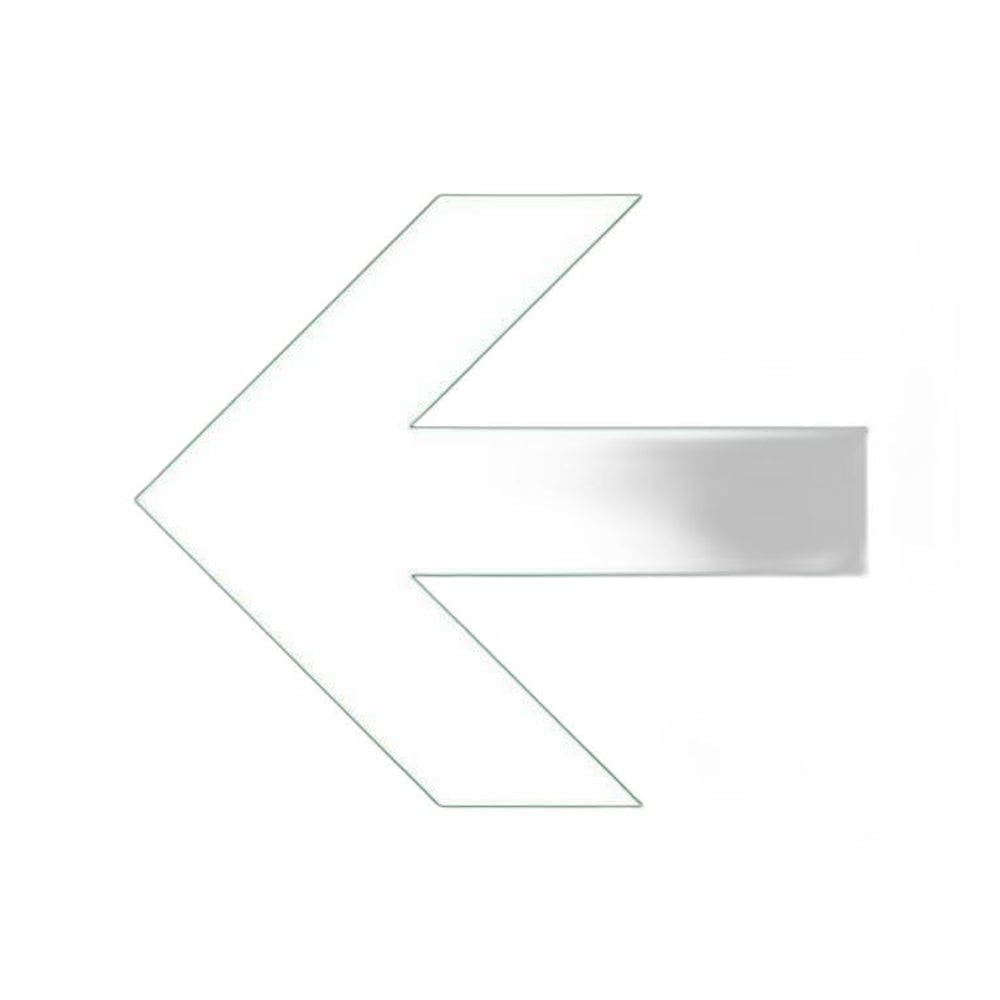 Placa Sinalização Ambiente Seta Esquerda 36X46