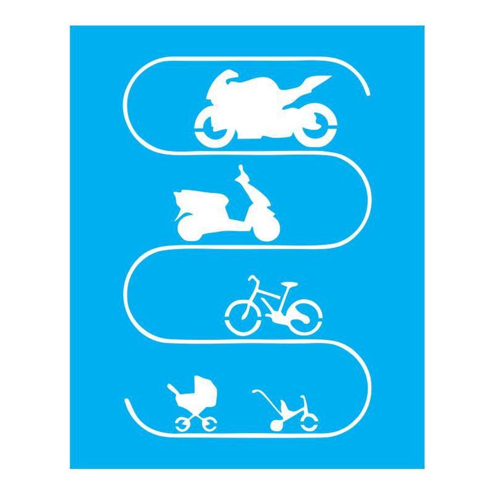 Stencil Tamako Motocicleta - 20X25Cm - Ref B481