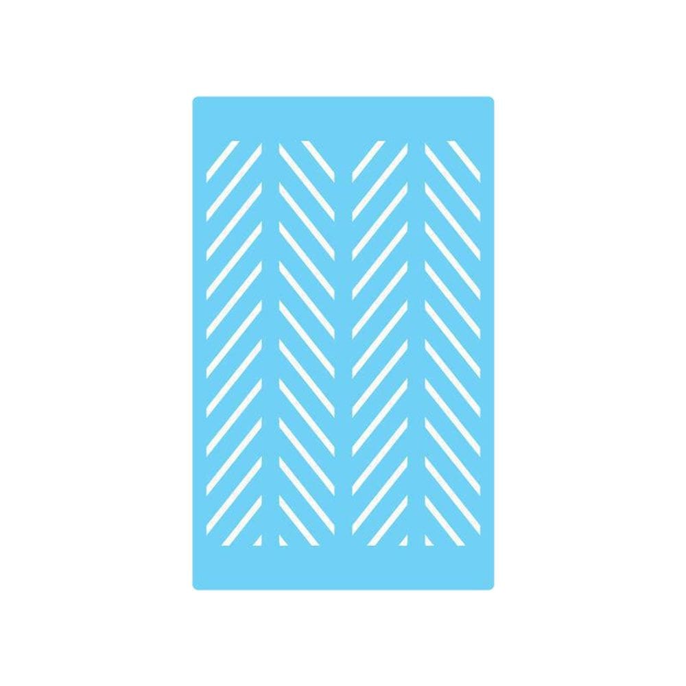 Stencil De Parede Tamako Estampa Linhas 55 X 90Cm - Ref 483