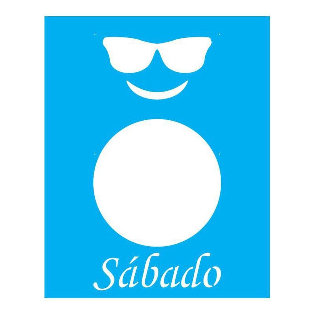 Stencil Tamako Emoticon - 20X25Cm - Ref B819