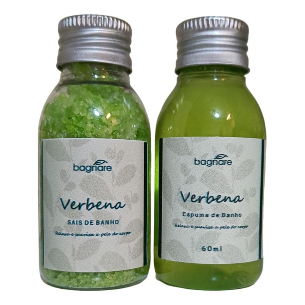 Kit Sais De Banho E Espuma Para Banheira Premium Verbena60Ml