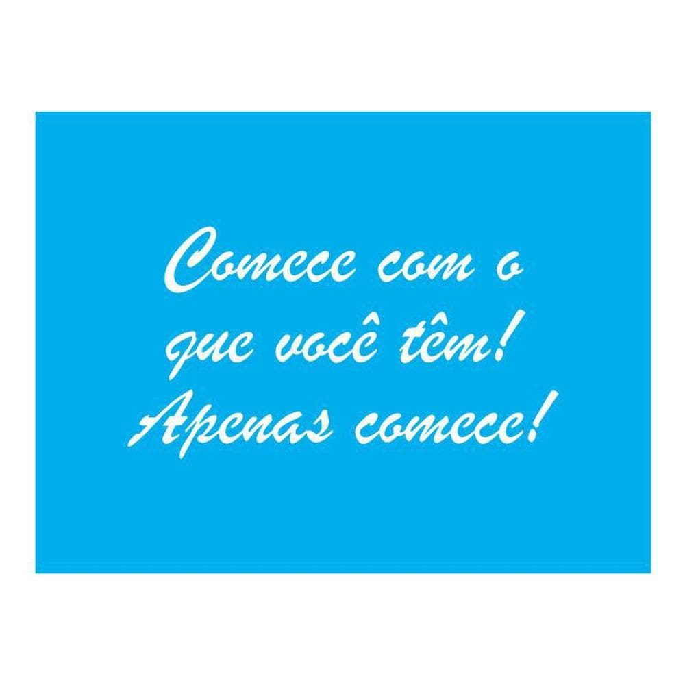 Stencil Tamako Comece Com O Que Você Têm 15X20Cm Ref 8898