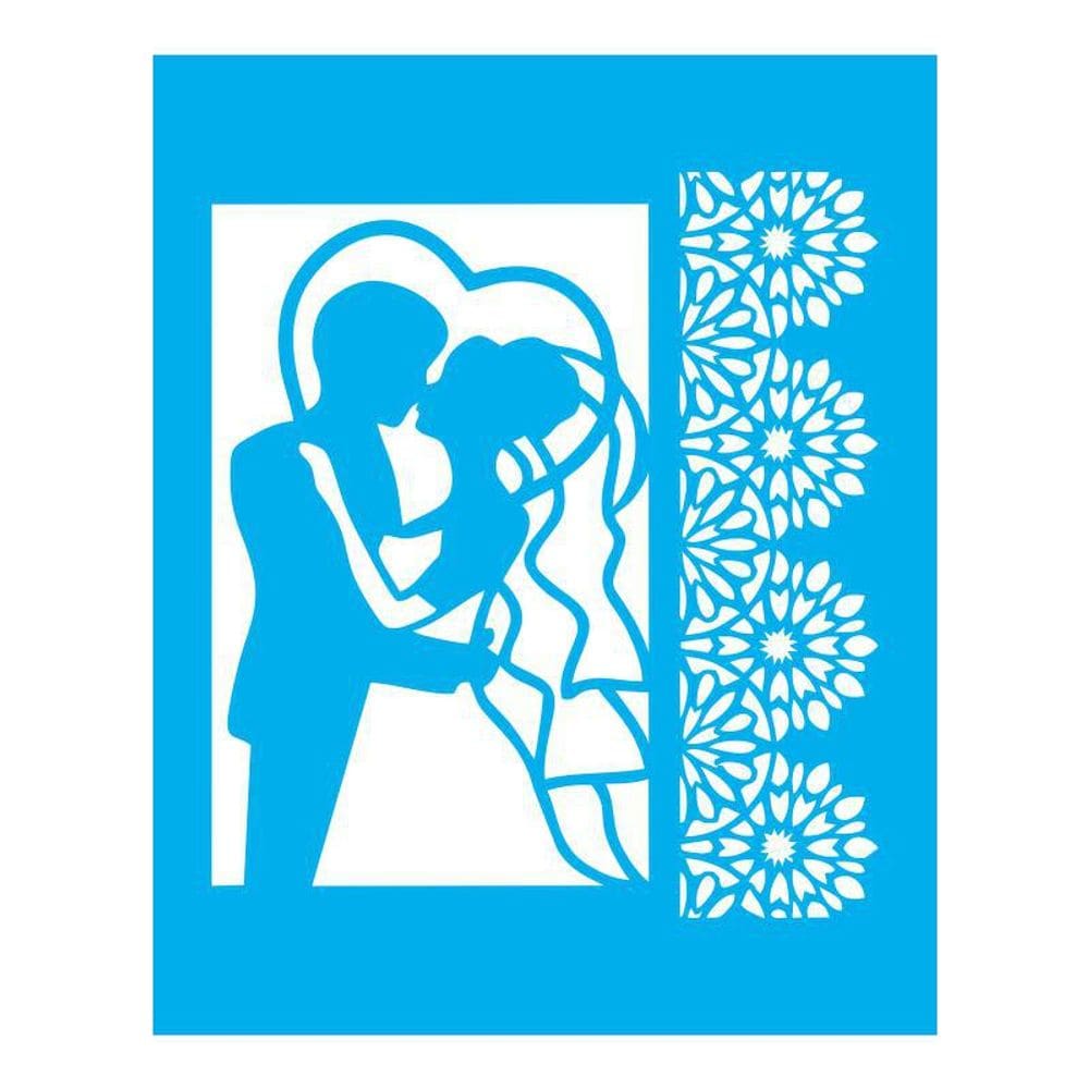 Stencil Tamako Casamento Arabesco - 20X25Cm - Ref 9341