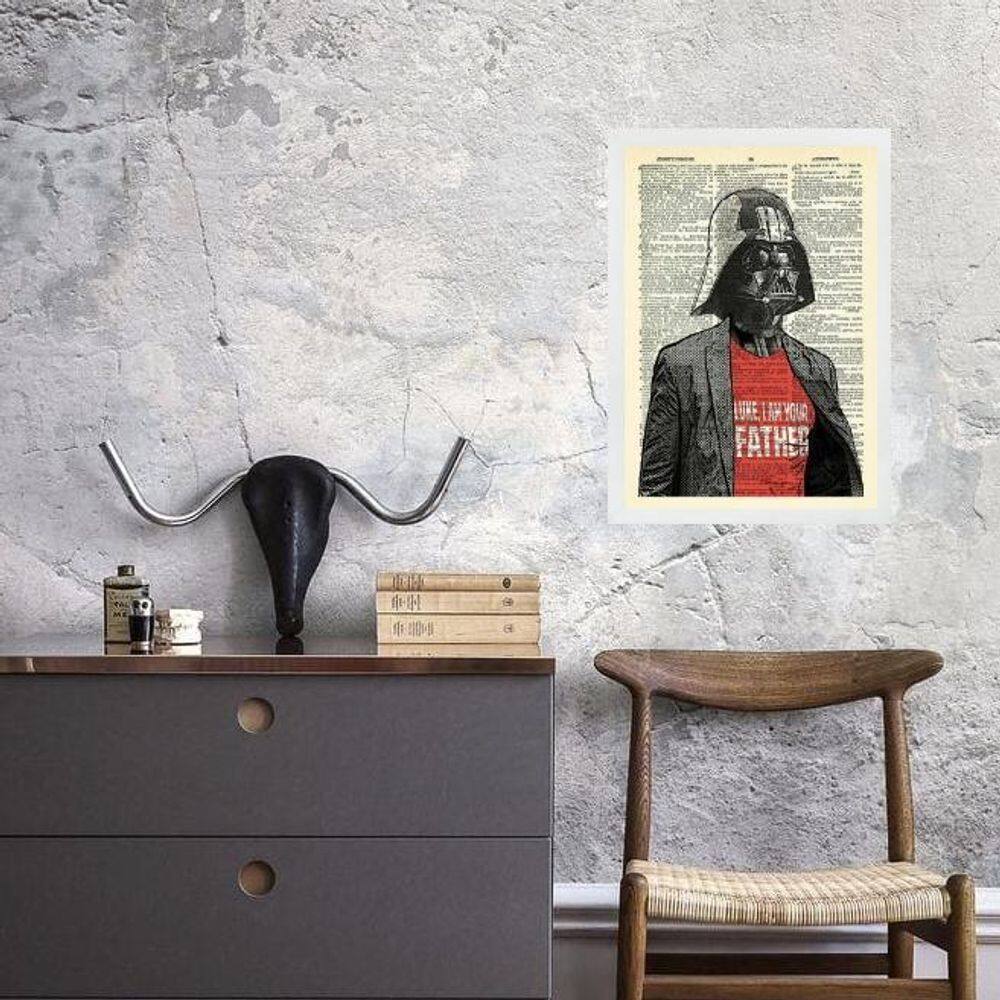 Quadro Vintage Darth - Your Father 33X24Cm