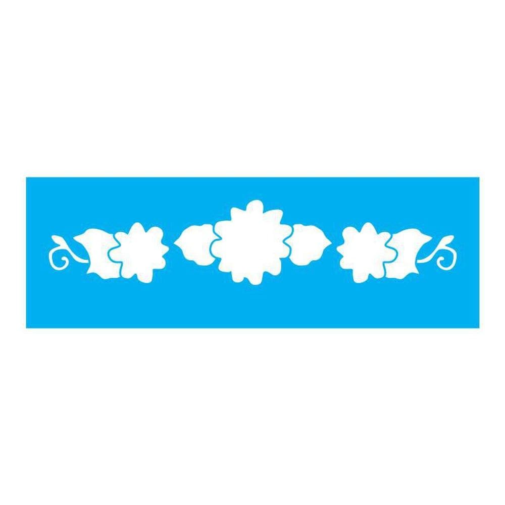 Stencil Tamako Country Floral - 10X30Cm - Ref 7772