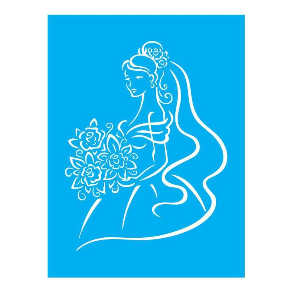 Stencil Tamako Noiva - 15X20Cm - Ref A2117