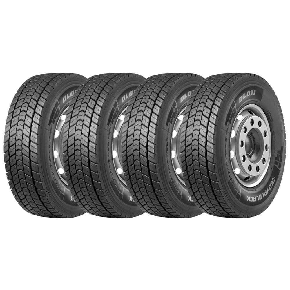 KIT 4 Pneus Royalblack DL011 295/80 R22.5 Aro 22.5 154/149M 18PR Borr