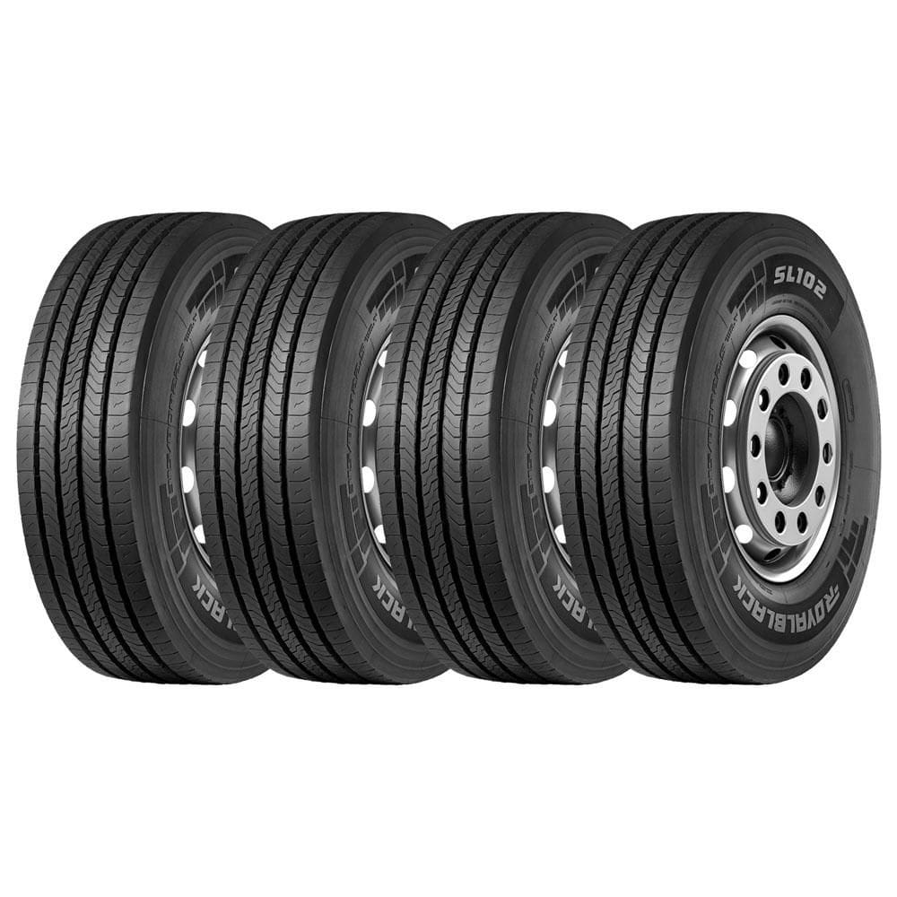 KIT 4 Pneus Royalblack SL102 295/80 R22.5 Aro 22.5 154/149M 18PR Liso