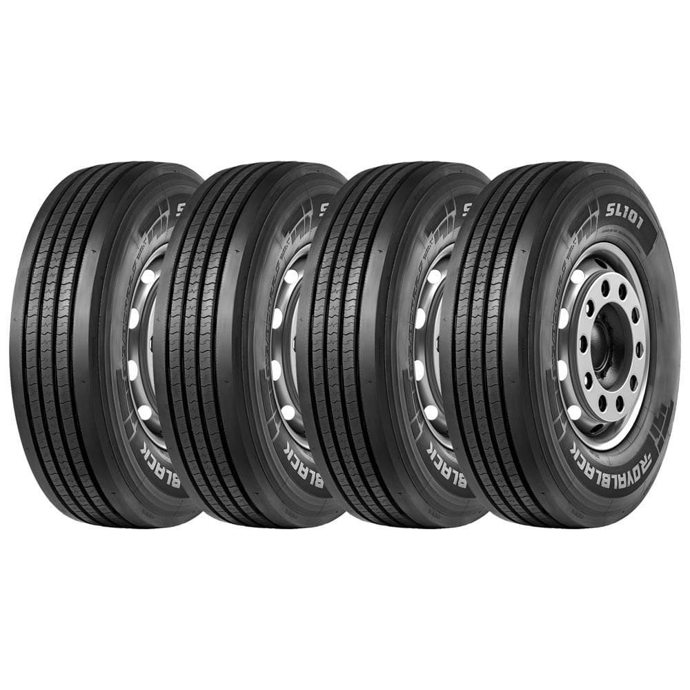 KIT 4 Pneus Royalblack SL101 275/80 R22.5 Aro 22.5 149/146M 18PR Liso
