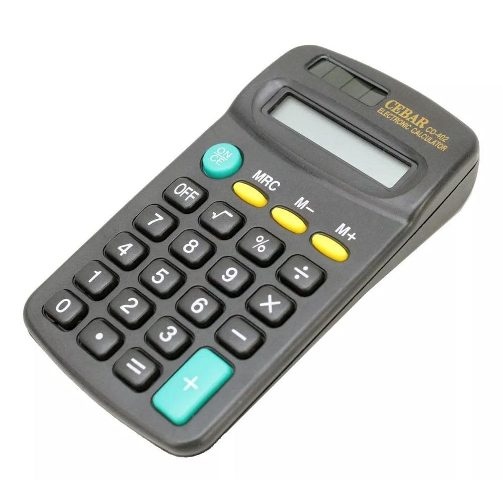 Calculadora De Bolso Cebar Cd-402 Preta 8 Dígitos Auto Off