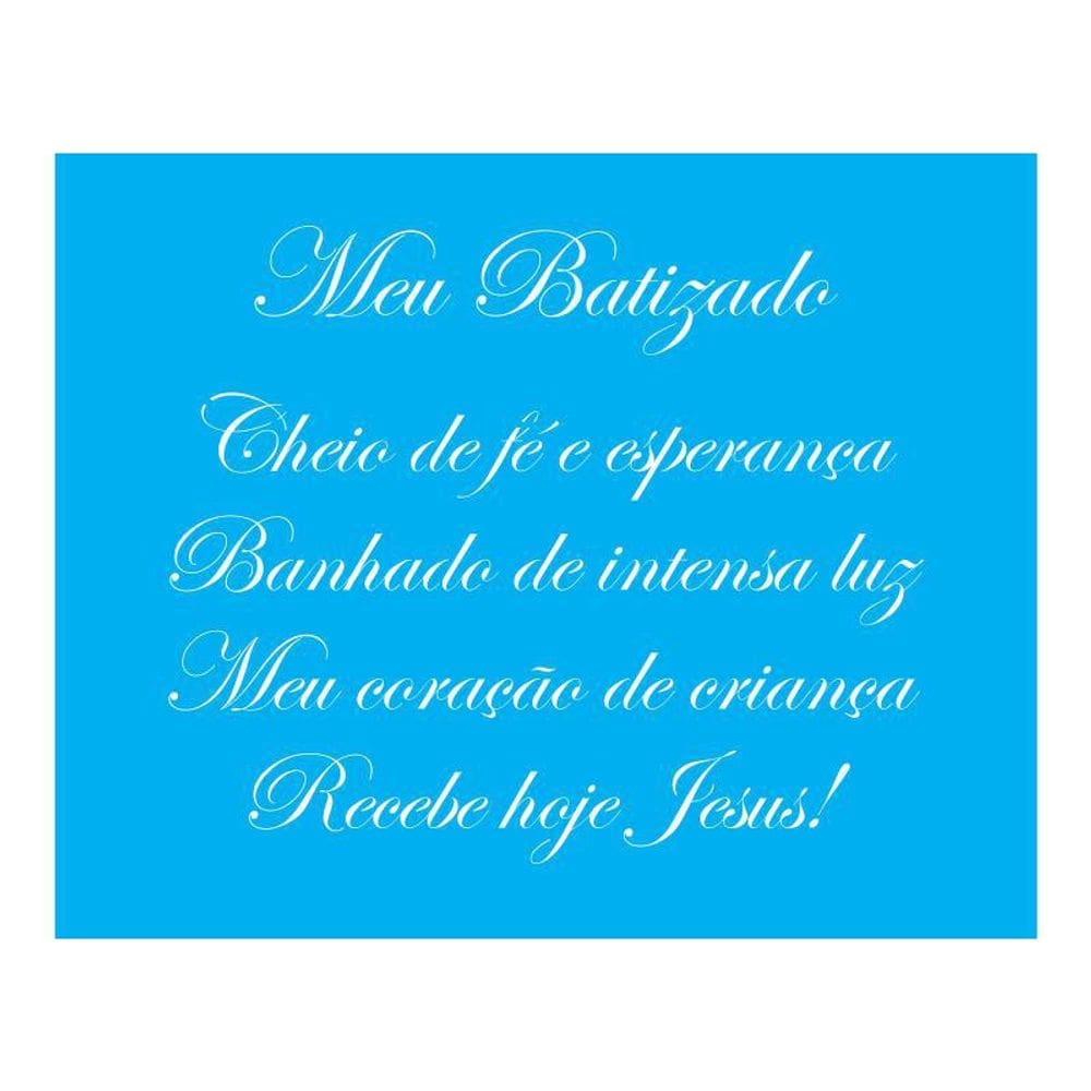 Stencil Tamako Meu Batizado - 20X25Cm - Ref B268