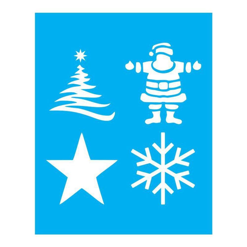 Stencil Tamako Árvore De Natal Papai - 20X25Cm - Ref B726