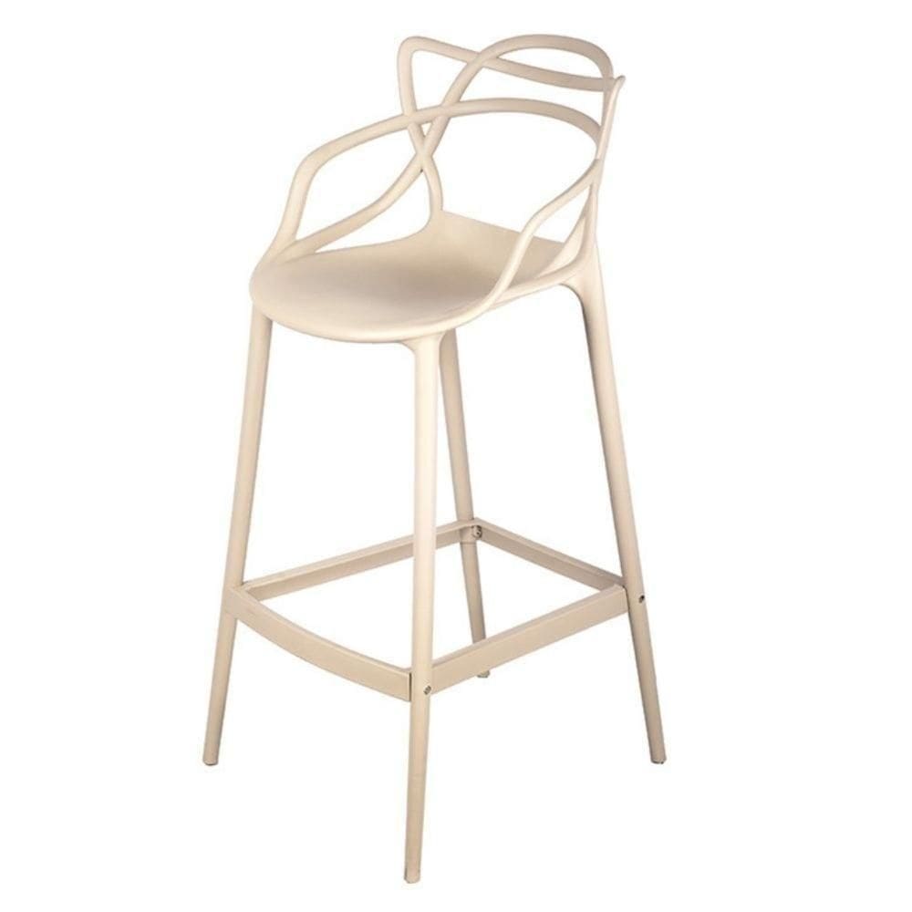 Banqueta Alta Solna Master Aviv Allegra Or Design 108 Cm (altura) Polipropileno Cor Fendi