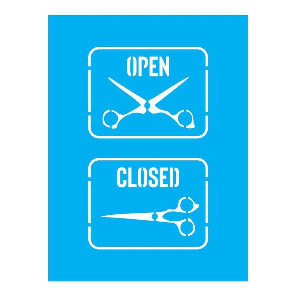 Stencil Tamako Placa Barbeiro - 15X20Cm - Ref A2175