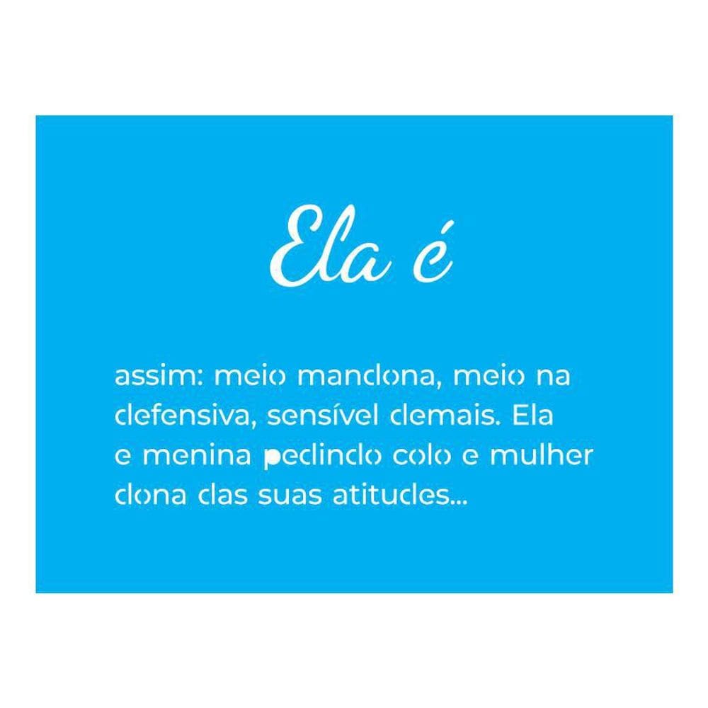 Stencil Tamako Ela É - 15X20Cm - Ref A2449