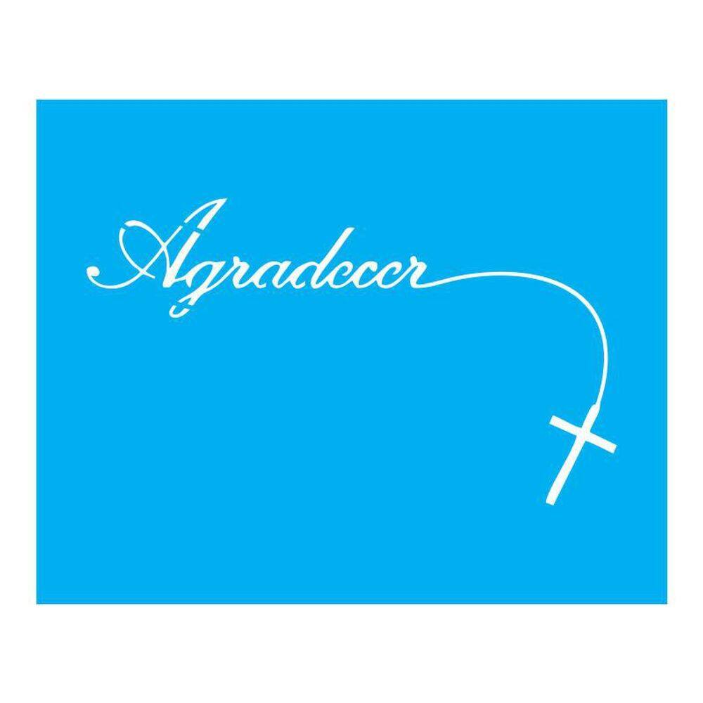 Stencil Tamako Agradecer - 20X25Cm - Ref B291