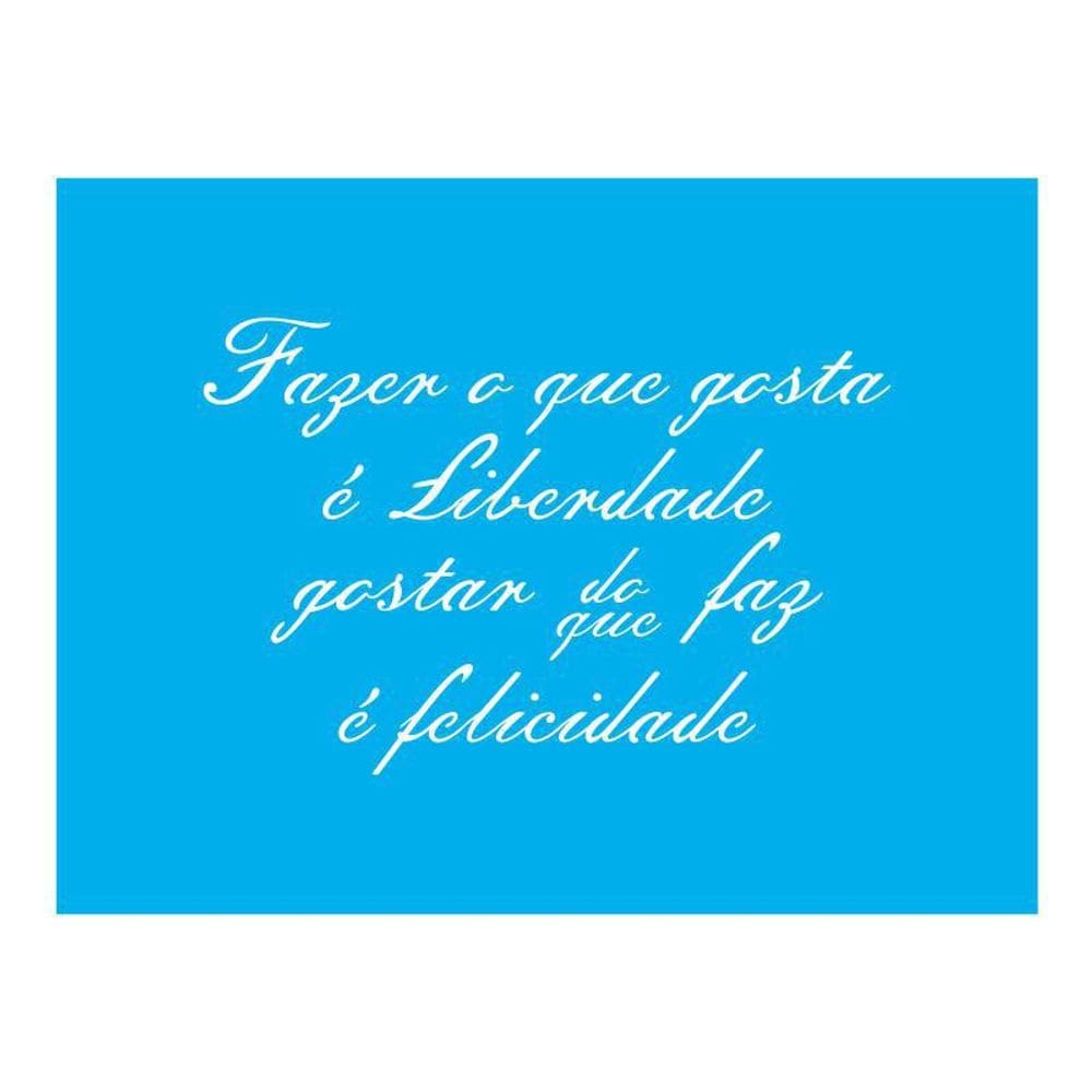 Stencil Tamako Liberdade - 15X20Cm - Ref 8862