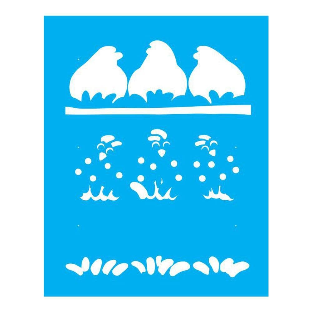 Stencil Tamako Galinhas - 20X25Cm - Ref 9446