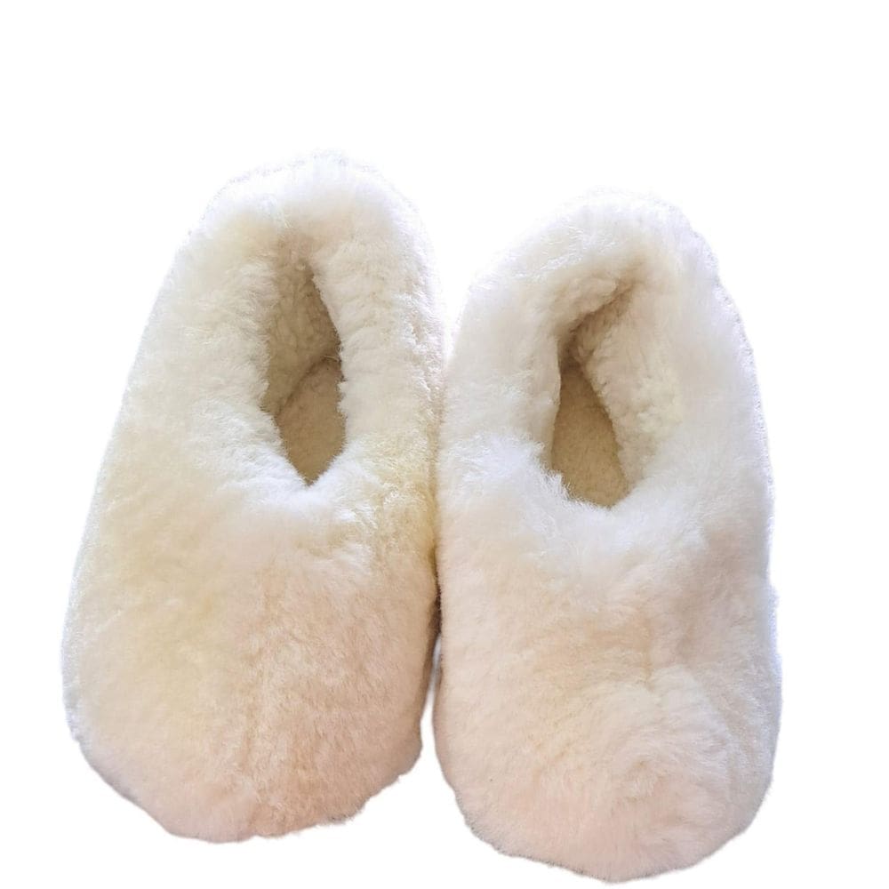 Pantufa De Pele Ovina Lã  Carneiro  Natural 38