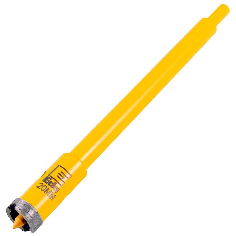 Serra Copo Diamantada 20Mm Com Haste Pino Guia