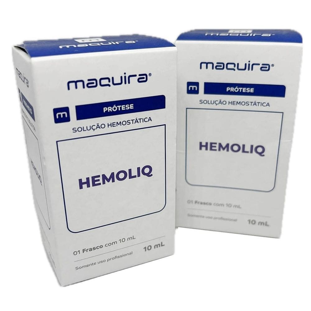Kit 2 Hemostáticos Solução 10Ml Hemoliq Estancar Sangramento