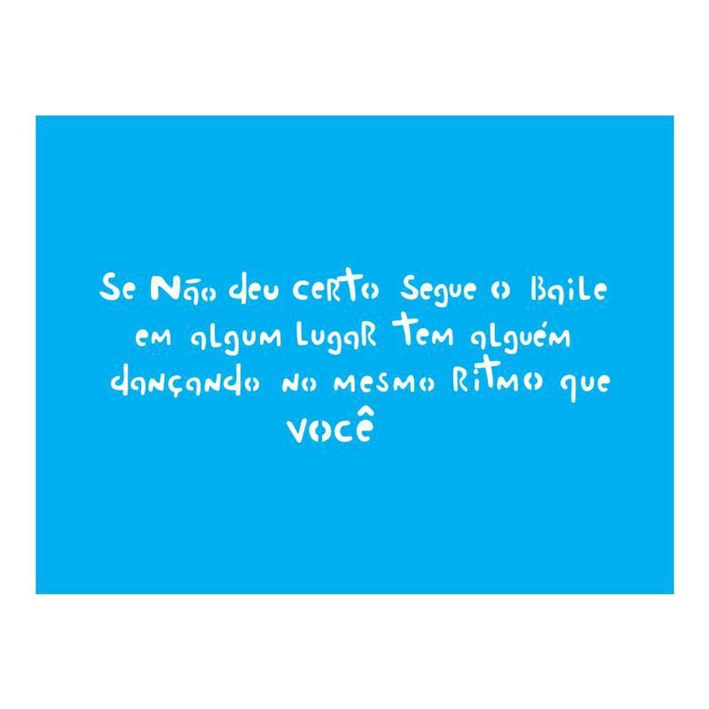 Stencil Tamako Segue O Baile - 15X20Cm - Ref A2645