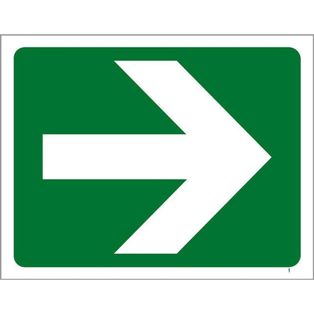 Placa Sinalização Ambiente Seta Direita 36X46