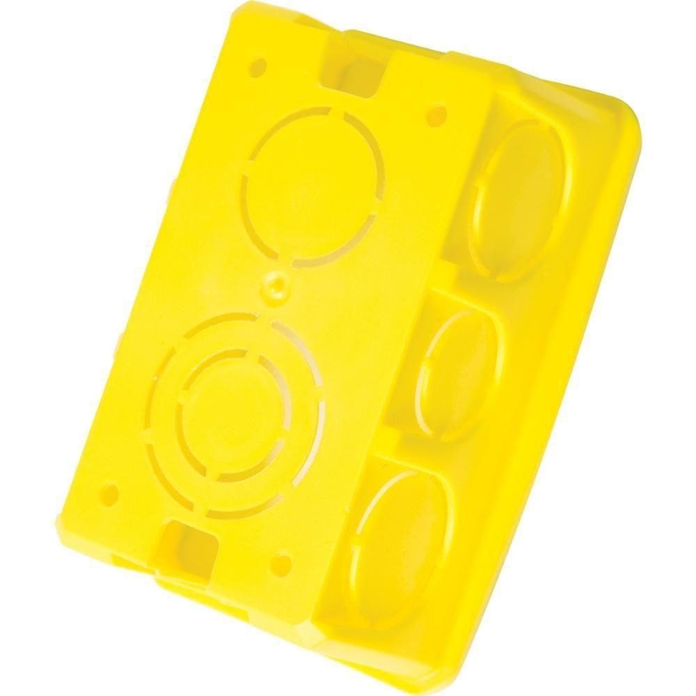 Kit 12 Caixa Embutir 4x2 Retangular Tramontina Amarela