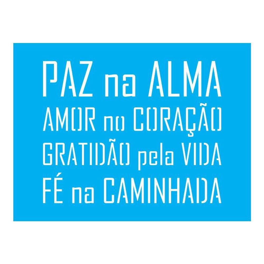 Stencil Tamako Paz Na Alma - 15X20Cm - Ref A2647