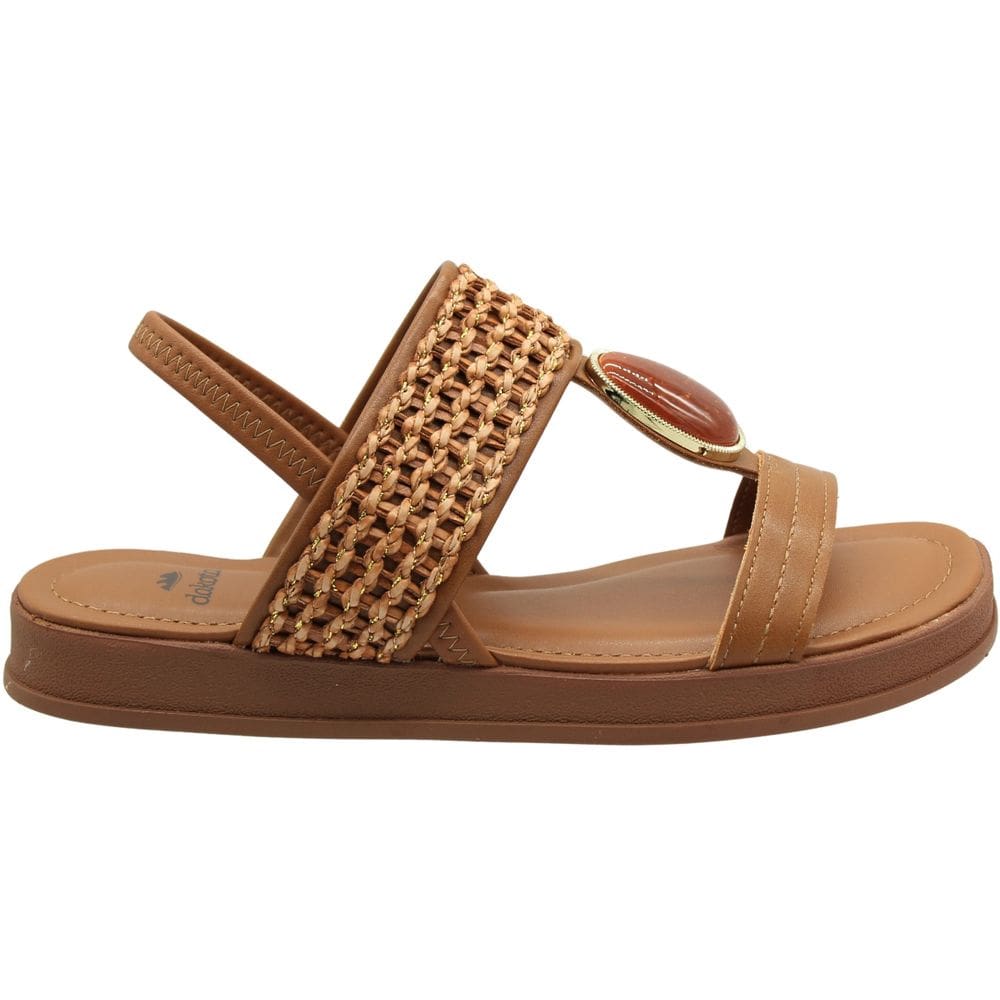 Sandália Plataforma Dakota Vertuo Tira Tramada Pedra Feminina