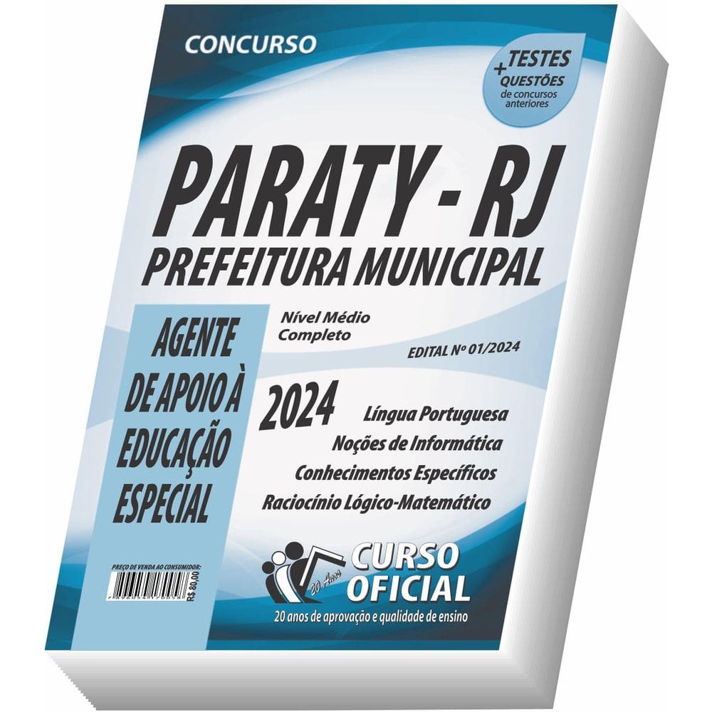 MP - Apostila Paraty   Rj   Agente De Apoio A