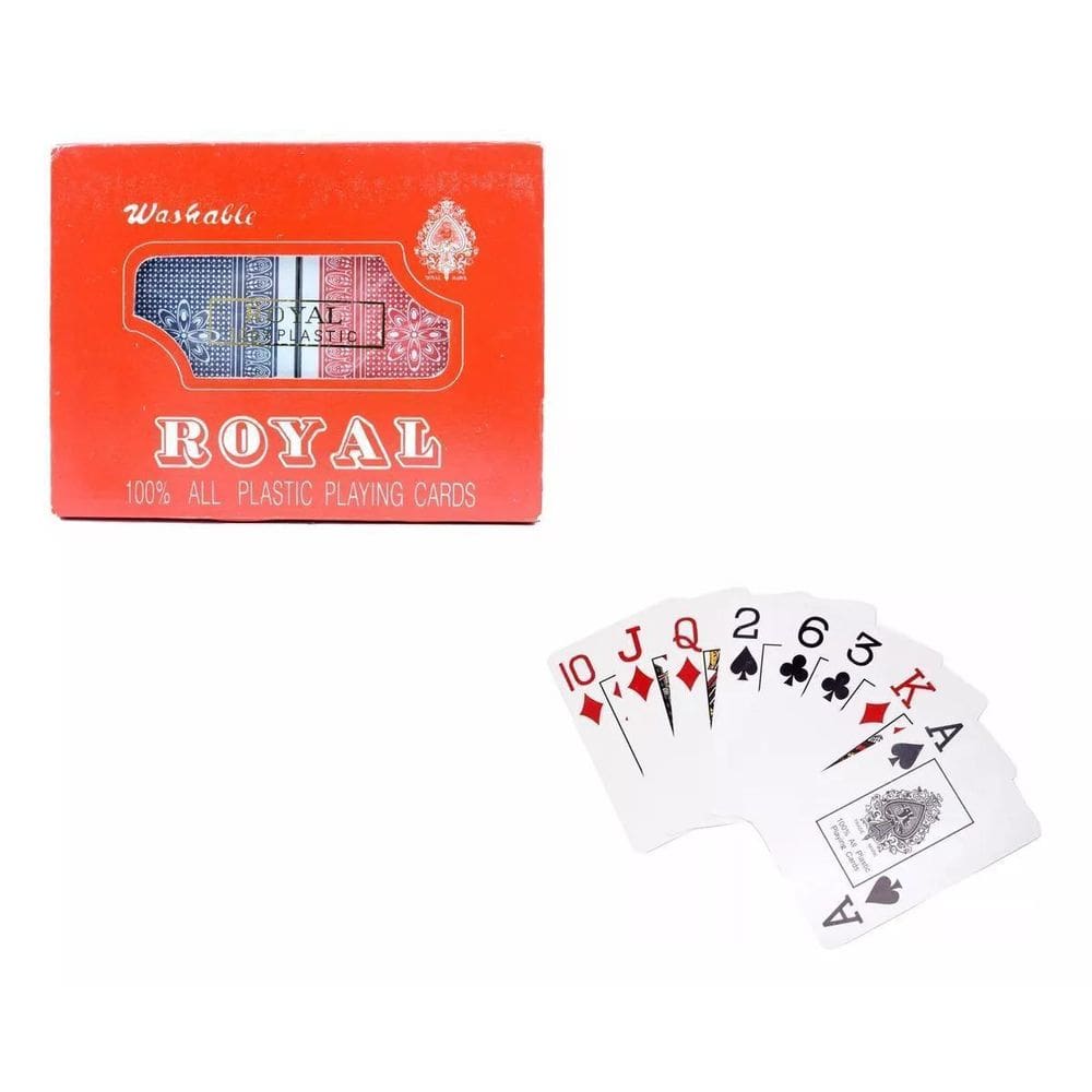 Baralho De Cartas Royal Vermelho Tamanho 87