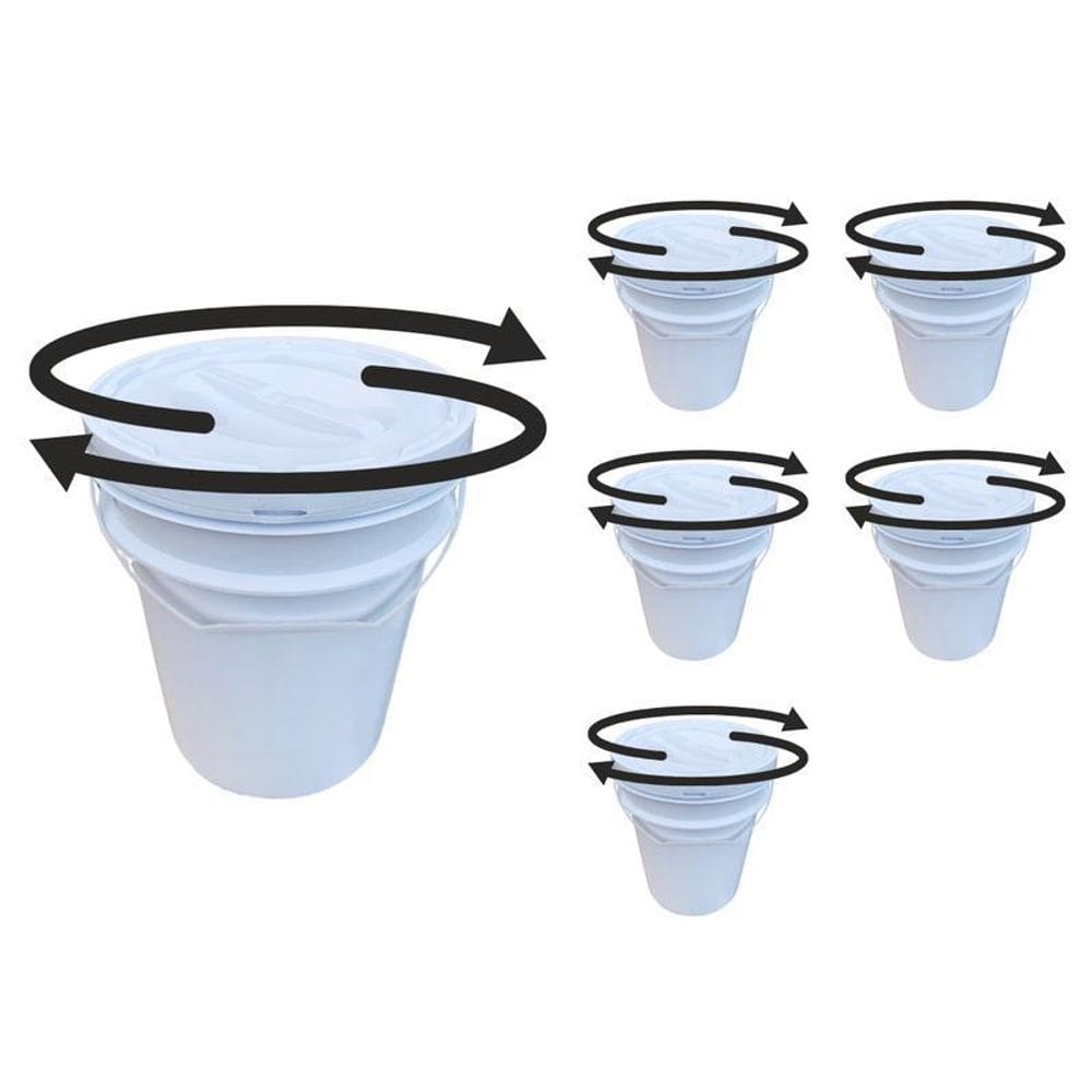 Pote Para Leite Materno 20 Litros Tampa Rosca-Kit 6 Pçs