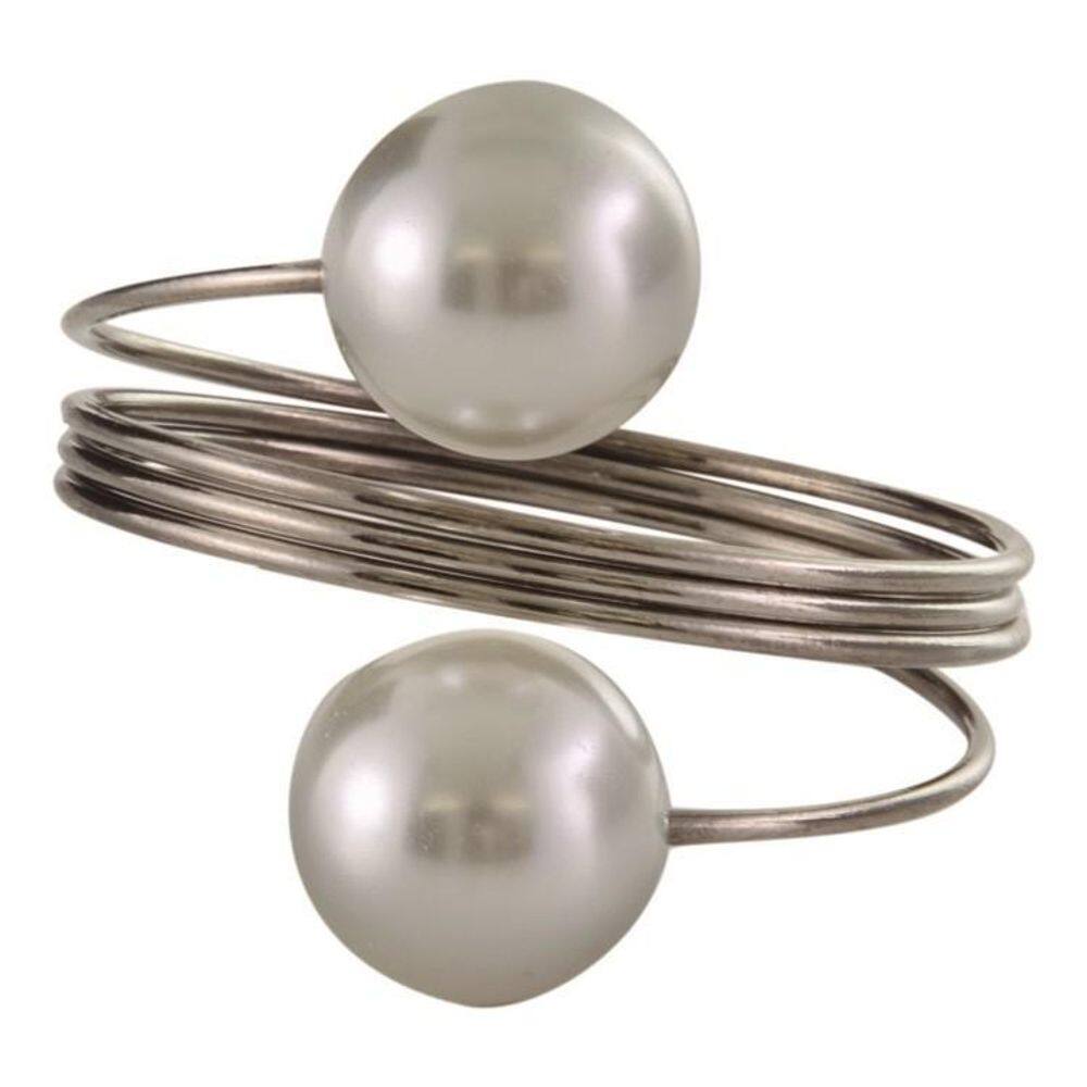 Kit 6 Anéis De Guardanapo Luxo Tahiti Black