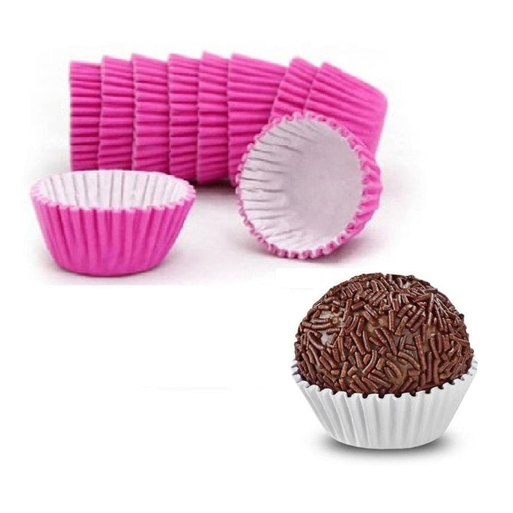 Forminha Forma Papel Para Docinho Doce N5 Rosa Pink C/1000