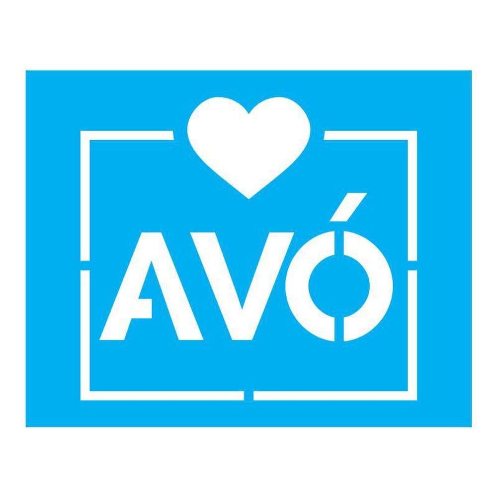 Stencil Tamako Avó - 20X25Cm - Ref B256