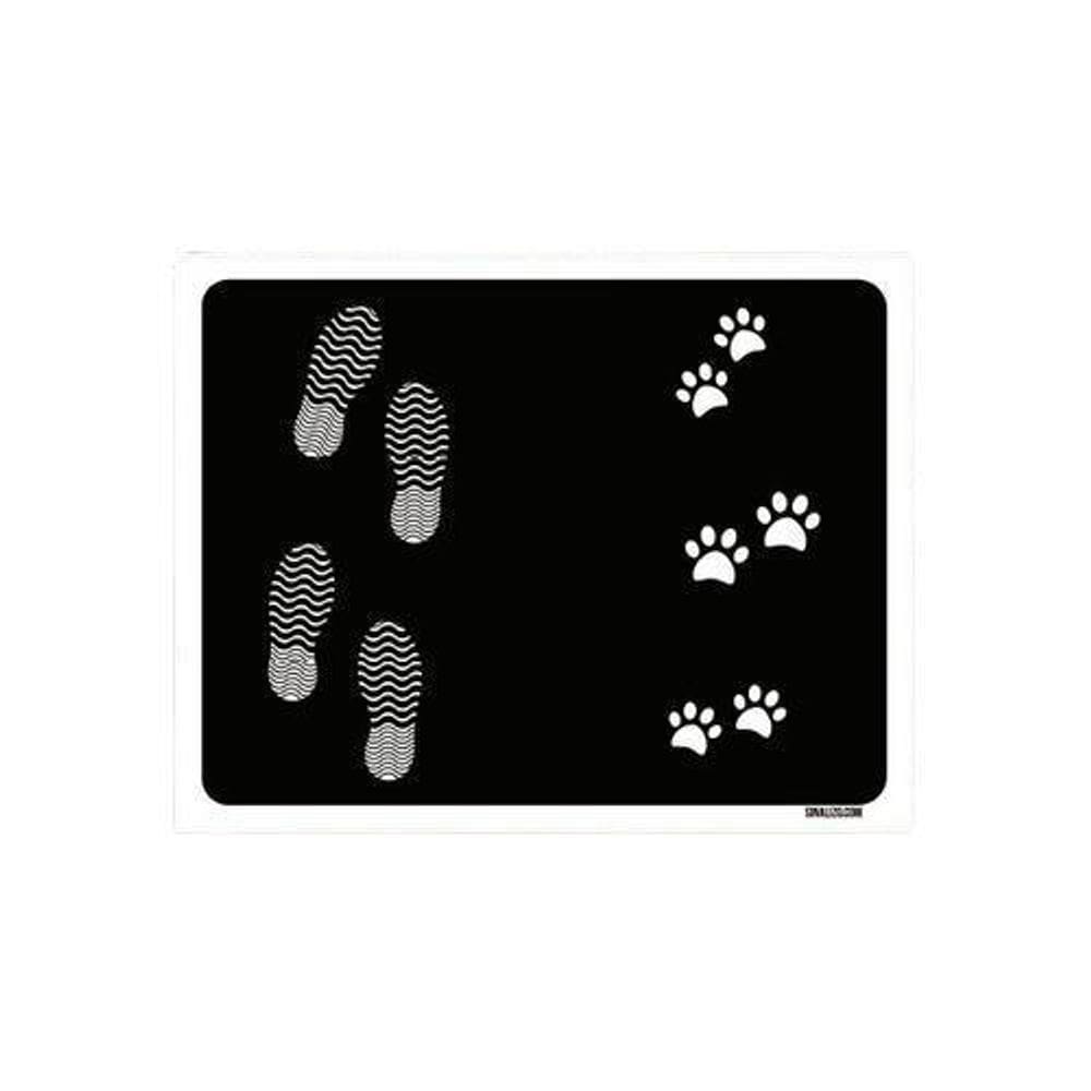 Kit 3 Placas Decorativa - Pegadas E Patinhas