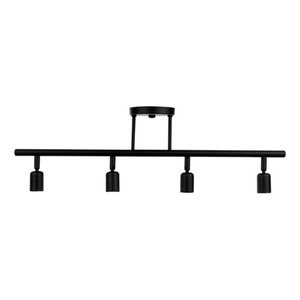 Luminária Articulada Spot E27 Sala De Estar Preto Fosco