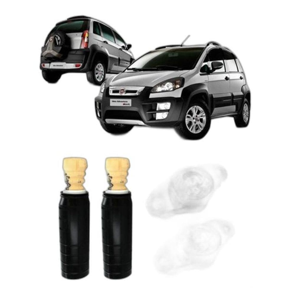 Kit Coxim Batente Coifa Traseiro Idea 2013 2014 2015 2016