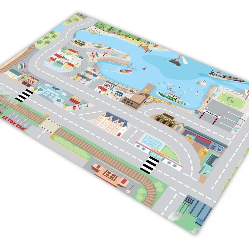 Tapete Pista Para Carrinhos Cidade Pesca 180X120Cm